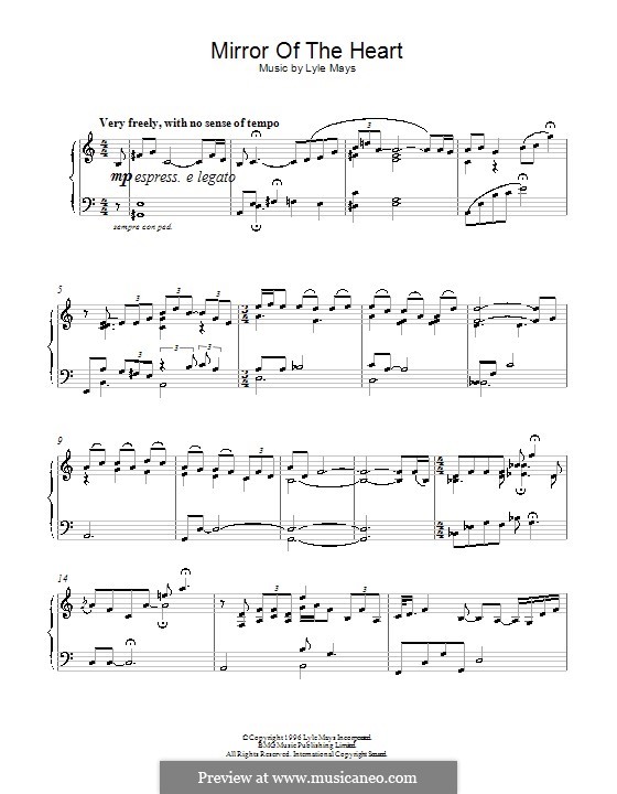 Mirror of the Heart: Para Piano by Lyle Mays