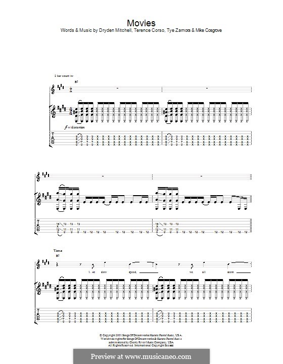 Movies (Alien Ant Farm): Para guitarra com guia by Dryden Mitchell, Mike Cosgrove, Terence Corso, Tye Zamora