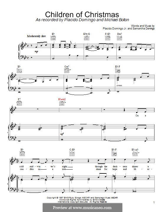 Children of Christmas: Para vocais e piano (ou Guitarra) by Samantha Domingo
