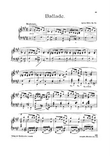 Ballade, Op.84: balada by Ignaz Brüll