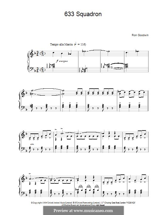 633 Squadron: Para Piano by Ron Goodwin