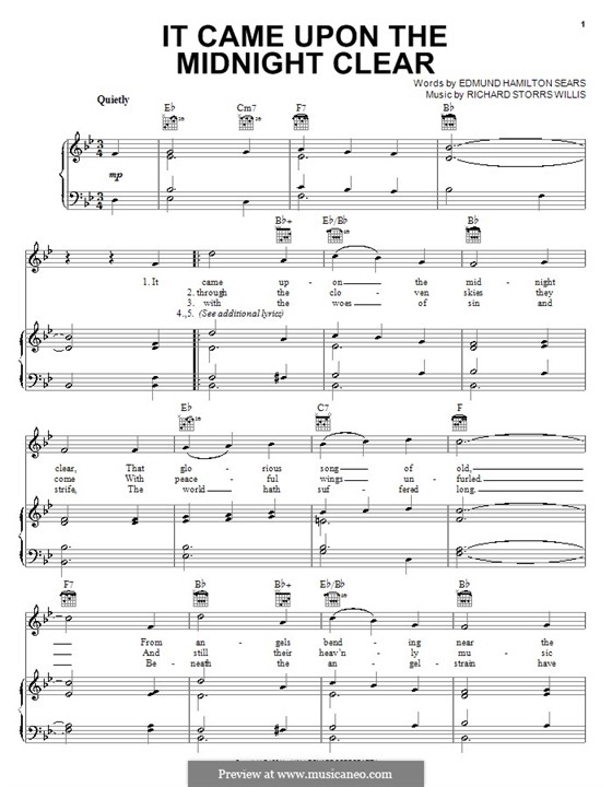 Vocal version: Para vocais e piano (ou Guitarra) by Richard Storrs Willis