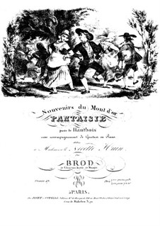 Souvenirs du Mont d’or, Op.27: Souvenirs du Mont d’or by Henri Brod