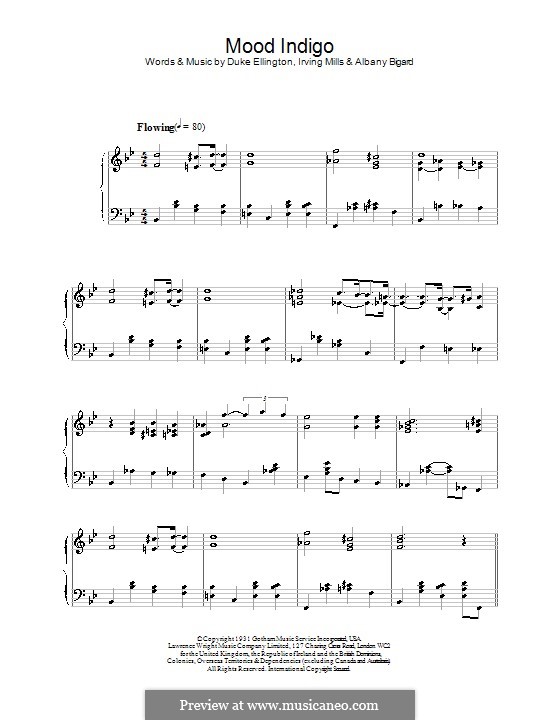 Mood Indigo: Para Piano by Irving Mills, Albany Bigard, Duke Ellington