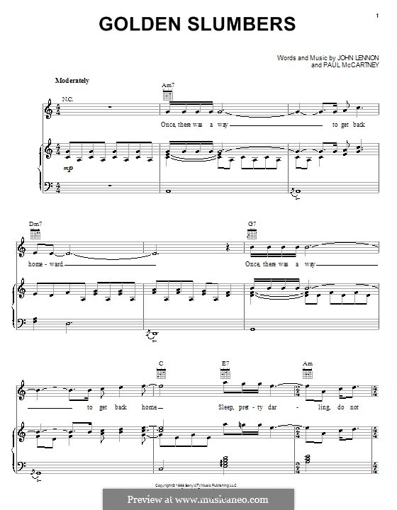 Golden Slumbers (The Beatles) por J. Lennon, P. McCartney em músicaNeo