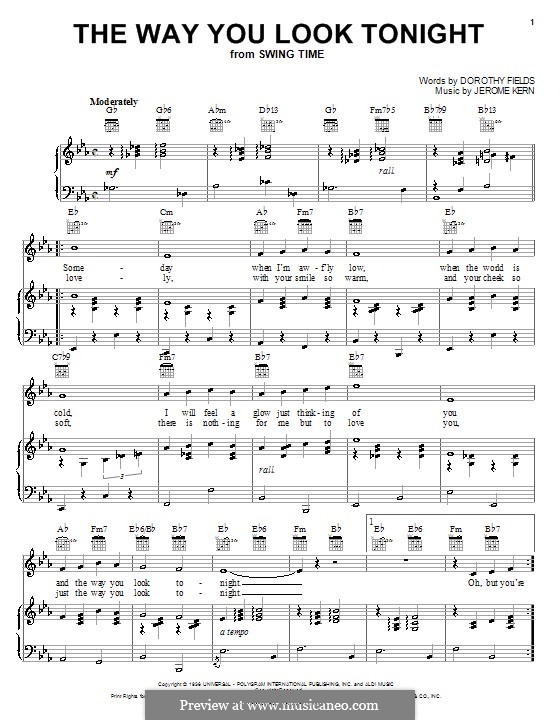 Vocal version: para voz, guitarra e piano (frank sinatra) by Jerome Kern
