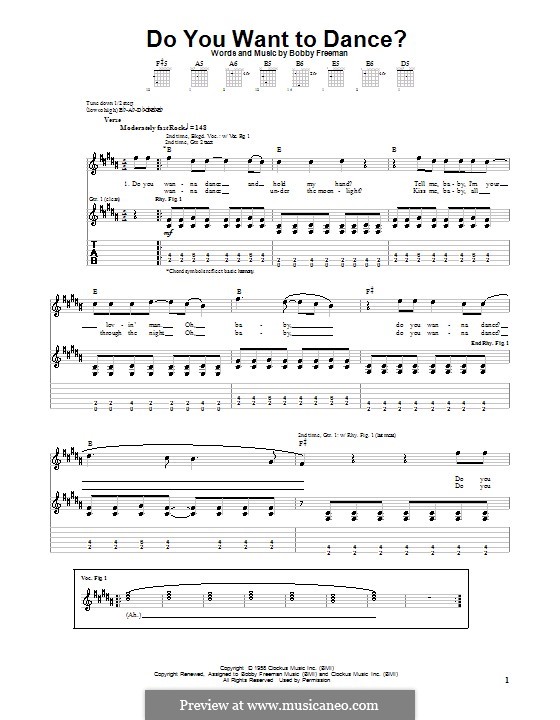 Do You Want To Dance? (The Beach Boys): Para guitarra com guia by Robert Freeman