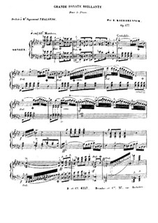 Piano Sonata in A Flat Major, Op.177: For a single performer by Friedrich Kalkbrenner