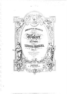 Twelve Waltzes, Op.23: set completo by Theodor Kirchner