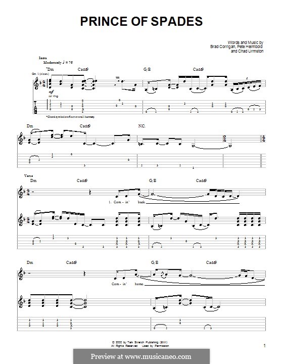 Prince of Spades (Dispatch) por B. Corrigan, C. Urmston, P. Heimbold em músicaNeo