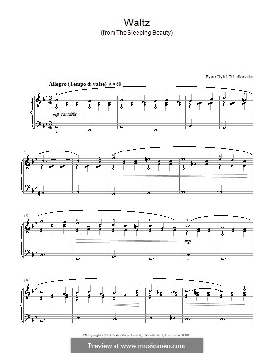 Waltz: For piano (Fragment) by Pyotr Tchaikovsky