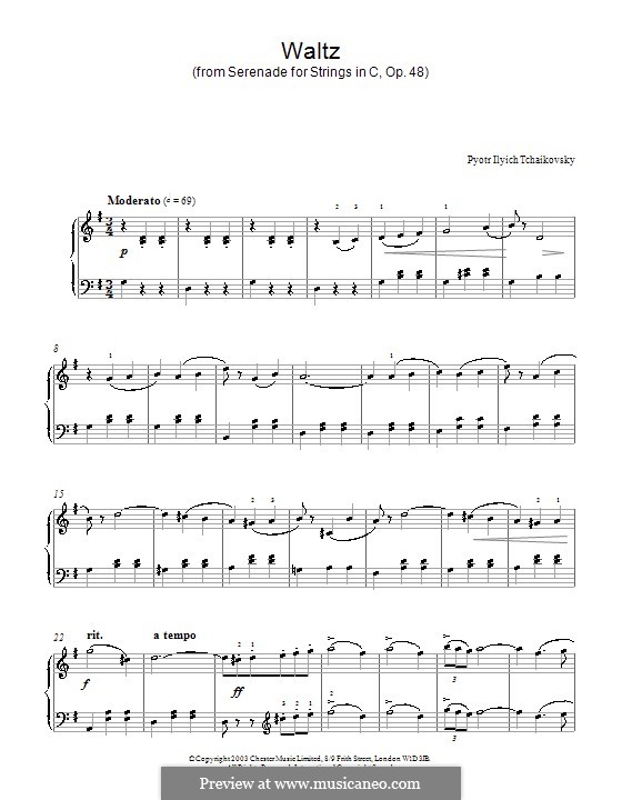 Serenade for String Orchestra, TH 48 Op.48 por P. Tchaikovsky em músicaNeo