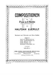 Polonaise for Piano Four Hands, Op.13: Polonaise for Piano Four Hands by Halfdan Kjerulf