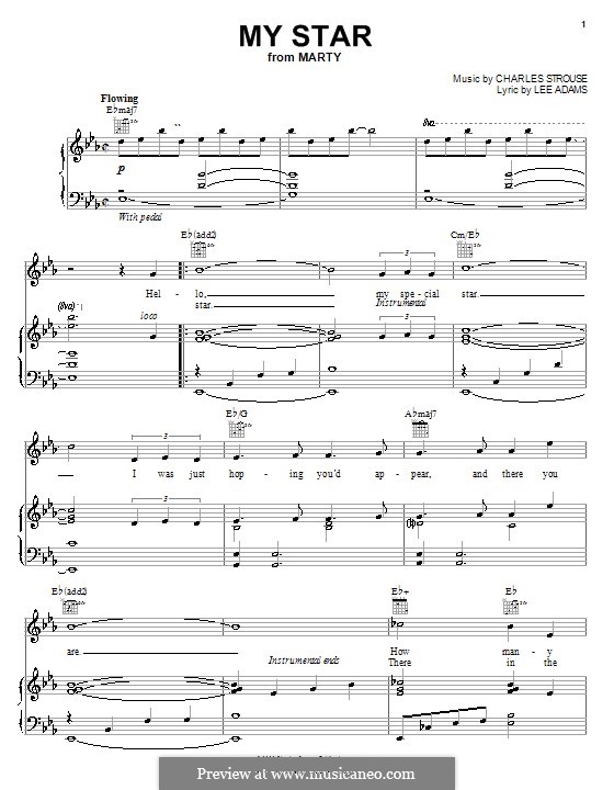 My Star: Para vocais e piano (ou Guitarra) by Charles Strouse