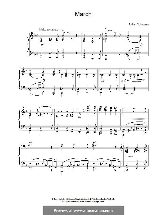 Bunte Blätter (Colored Leaves), Op.99: No.11 March by Robert Schumann