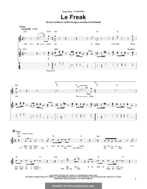 Le Freak (Chic) por B. Edwards,