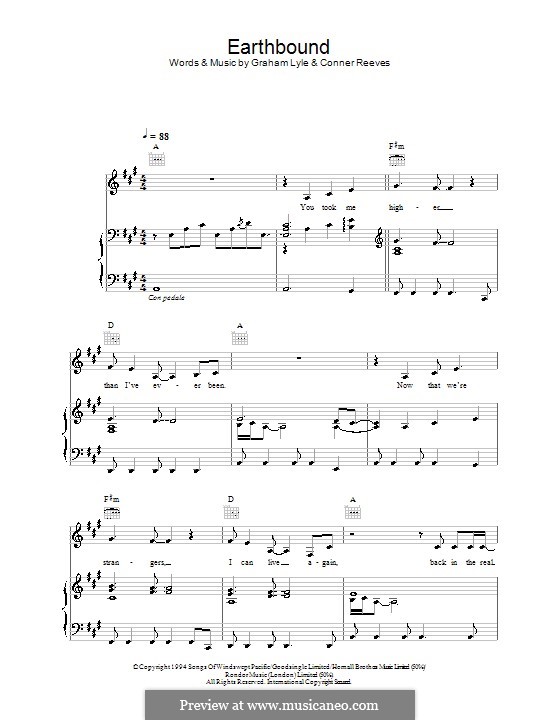 Earthbound: Para vocais e piano (ou Guitarra) by Conner Reeves