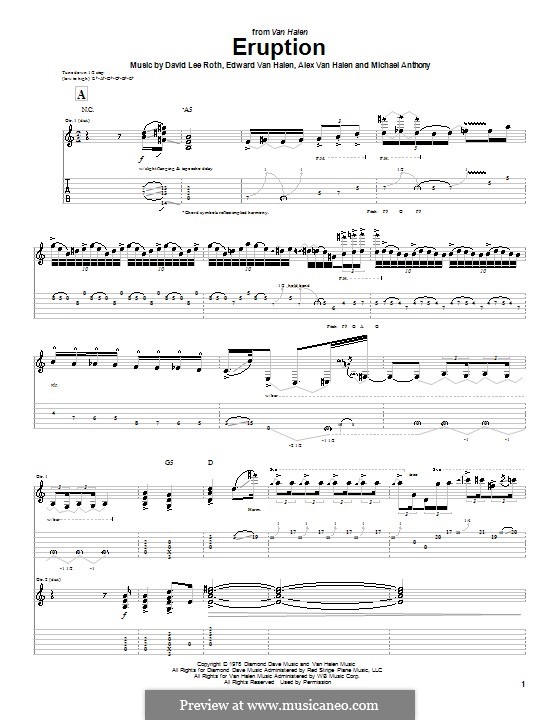 Eruption (Van Halen): Para guitarra com guia by Alex Van Halen, David Lee Roth, Edward Van Halen, Michael Anthony