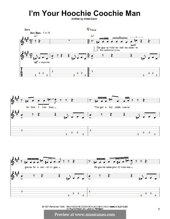 I'm Your Hoochie Coochie Man (Muddy Waters) por W. Dixon em músicaNeo