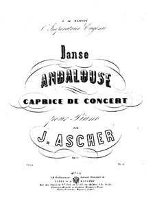 Danse Andalouse, Op.30: Para Piano by Joseph Ascher