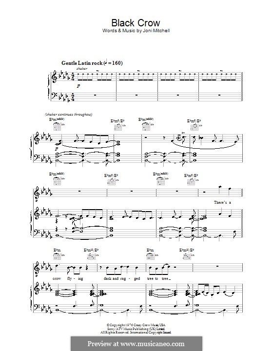 Black Crow (Diana Krall) por J. Mitchell Partituras on músicaNeo