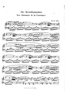 Les diamants de la couronne (The Crown Diamonds): Overture, para piano by Daniel Auber