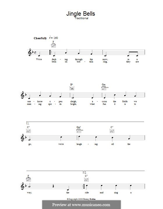 Vocal version: melodía,letras e acordes by James Lord Pierpont