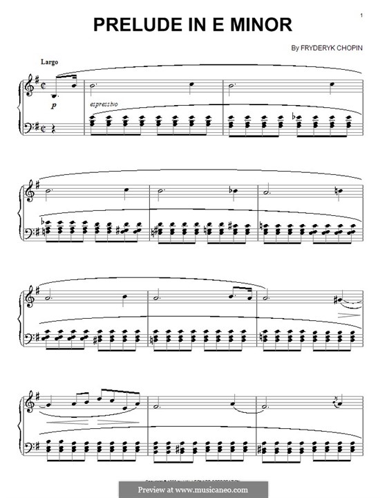 No.4 in E Minor: Para Piano by Frédéric Chopin