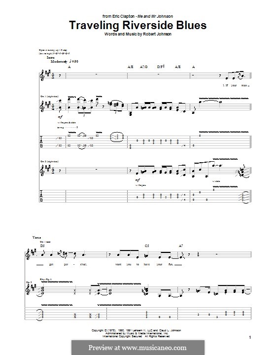 Traveling Riverside Blues: Para guitarra com guia by Robert Leroy Johnson