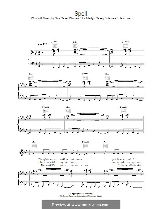 Spell: Для голоса и фортепиано (или гитары) by Martyn Casey, Warren Ellis