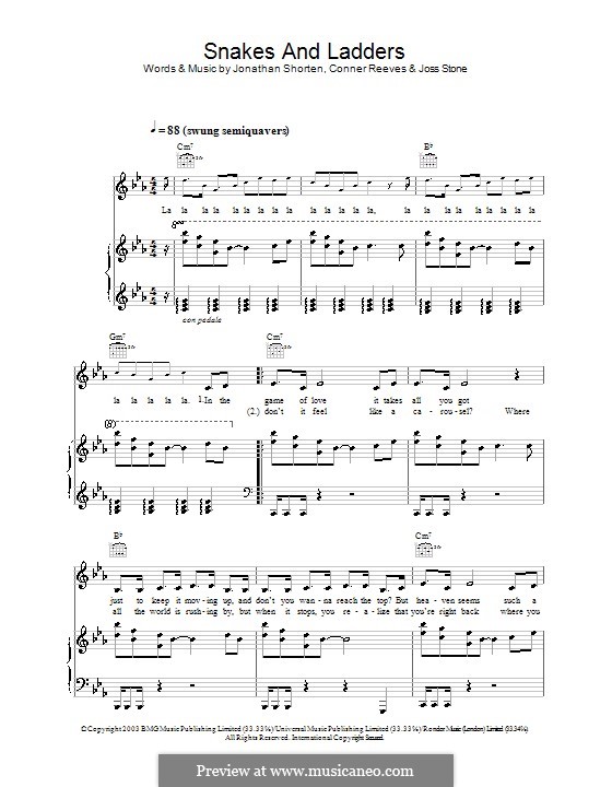 Snakes and Ladders: Для голоса и фортепиано (или гитары) by Conner Reeves, Jonathan Shorten
