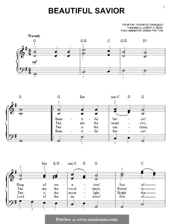 Beautiful Savior: Для фортепиано by folklore