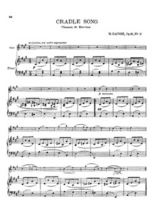 Колыбельная песня, Op.11 No.2: Колыбельная песня by Миска Хаузер