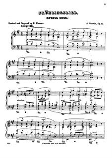 Весенняя песня, Op.15: Весенняя песня by Адольф фон Хенсельт