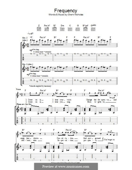 Frequency (Feeder): Для гитары с табулатурой by Grant Nicholas