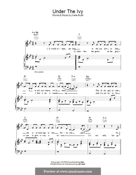 Under the Ivy: Для голоса и фортепиано (или гитары) by Kate Bush