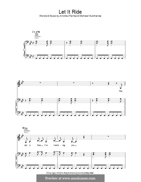 Let It Ride (INXS): Для голоса и фортепиано (или гитары) by Andrew Farriss, Michael Hutchence