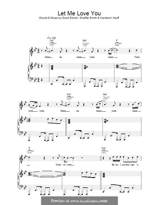 Let Me Love You (Mario): Для голоса и фортепиано (или гитары) by Kameron Houff, Scott Storch, Ne-Yo