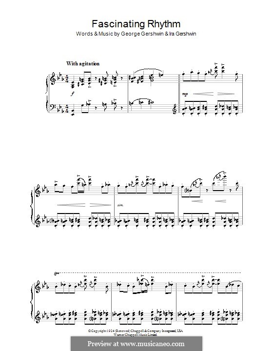 Fascinating Rhythm (from Rhapsody in Blue): Для фортепиано by Джордж Гершвин