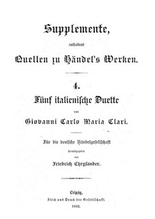 Fünf italienische Duette: Fünf italienische Duette by Джованни Карло Мариа Клари