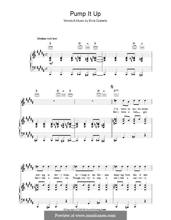 Pump It Up: Для голоса и фортепиано (или гитары) by Elvis Costello