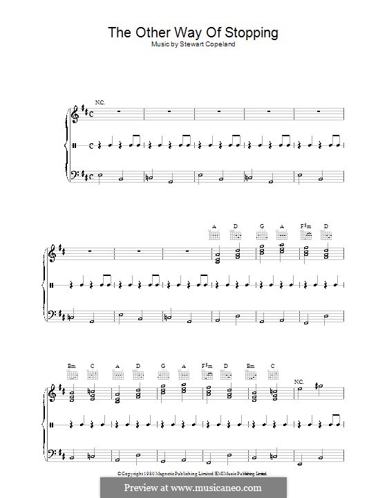 The Other Way of Stopping (The Police): Для фортепиано by Stewart Copeland