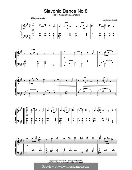 No.8 Фуриант: Для фортепиано by Антонин Дворжак
