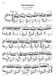 Три экосеза, Op. posth.72 No.3: Сборник by Фредерик Шопен