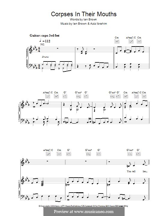 Corpses in Their Mouths: Для голоса и фортепиано (или гитары) by Aziz Ibrahim