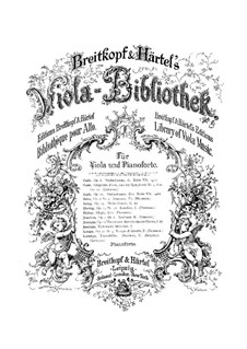 Вариации на оригинальную тему для альта и фортепиано, Op.10: Вариации на оригинальную тему для альта и фортепиано by Йозеф Иоахим