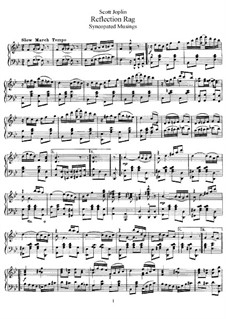 Reflection Rag: Для фортепиано by Скотт Джоплин