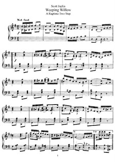Weeping Willow: Для фортепиано by Скотт Джоплин