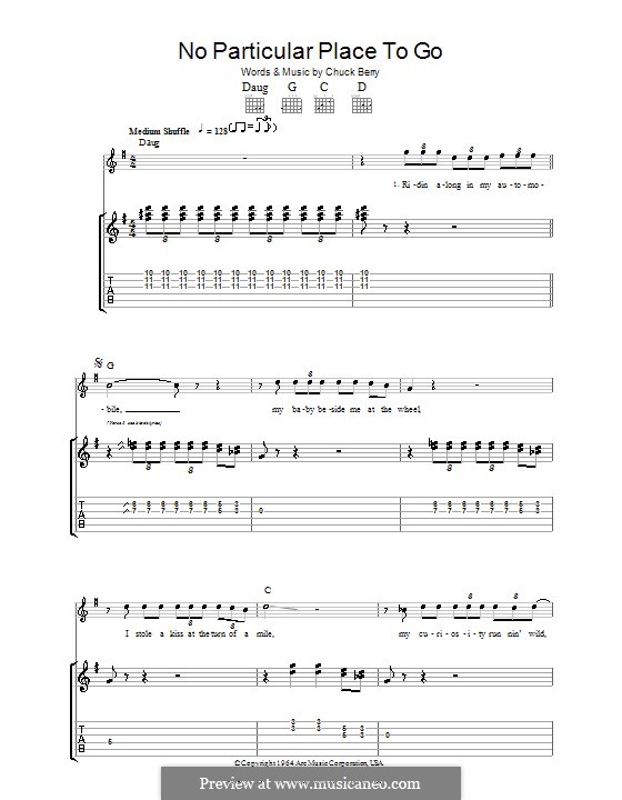 No Particular Place To Go: Для гитары by Chuck Berry