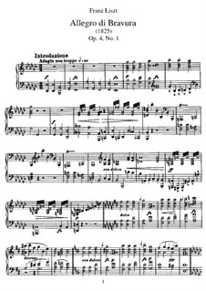 Allegro di bravura, S.151: Для фортепиано by Франц Лист